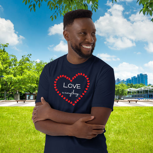 Love is Everything Valentines Crewneck T-Shirt-Unisex